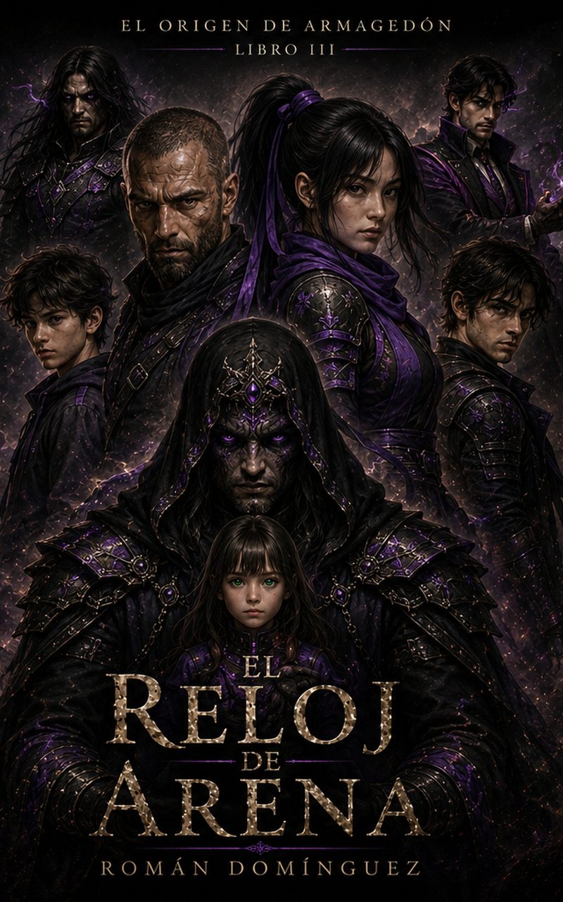 Portada del Libro III, El Reloj de Arena